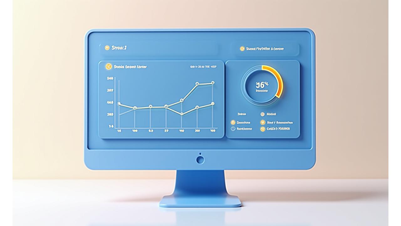 Dashboard digital mostrando gráficos de niveles de estrés, patrones de sueño, actividad física y nutrición, con predicciones y consejos