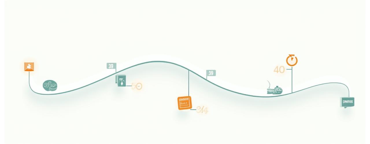 Línea de tiempo visual que ilustra hitos de prevención de enfermedades crónicas y recomendaciones de salud específicas para diferentes grupos de edad, de 35 a 50+.